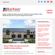 Heavy 3 Slate has been chosen for Scottish whisky distillery | New additional options for Equinox range from Eurocell